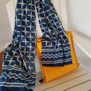 Indigo Batik Scarf